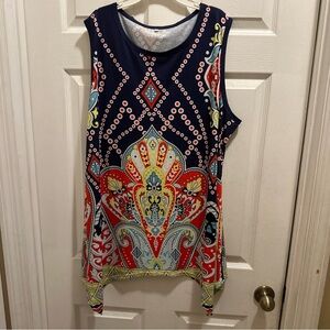 Colorful Sleeveless Top.